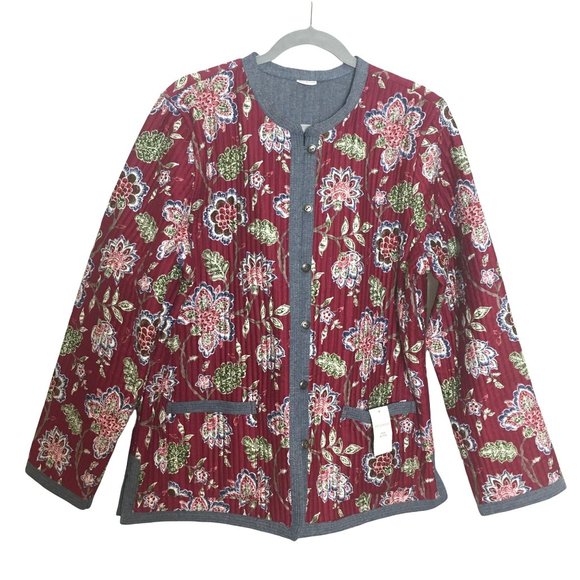 Appleseeds Jackets & Coats Appleseeds L Quilted Reversible Cotton